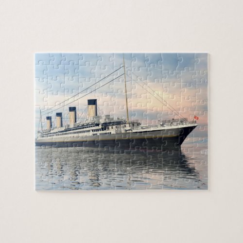 boat_titanic_close_water_waves_sunset_pink_standar jigsaw puzzle