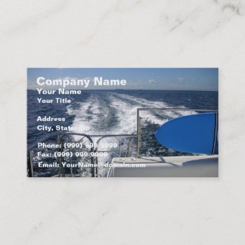 Boat Trip Business Card by TheArtOfPamela at Zazzle