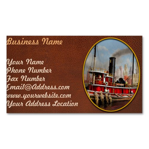 Boat _ Tugboat _ The Watuppa 1935 Business Card Magnet