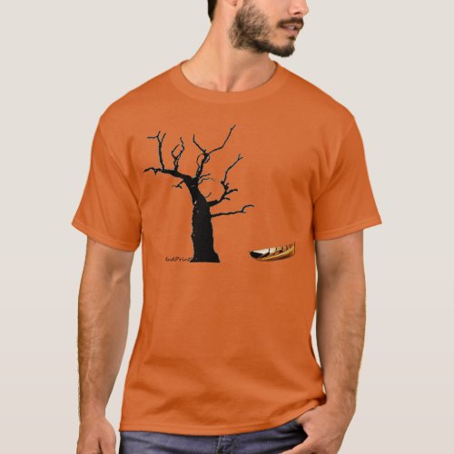 Boat Under Old Tree T_Shirt