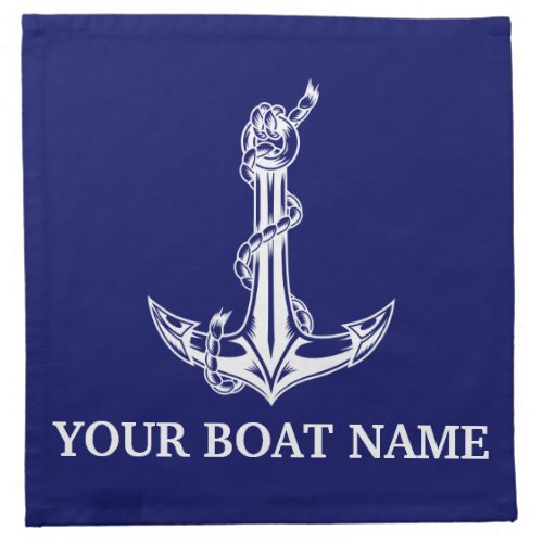 Boat Vintage Nautical Anchor Rope Cloth Napkin