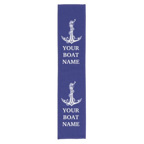 Boat Vintage Nautical Anchor Rope Short Table Runner