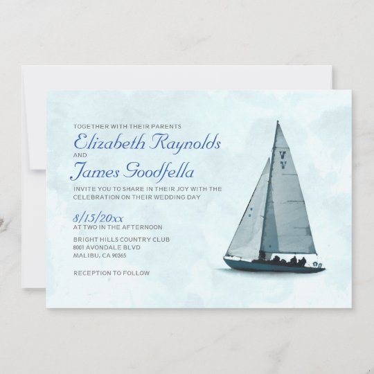 Boat Wedding Invitations | Zazzle.com