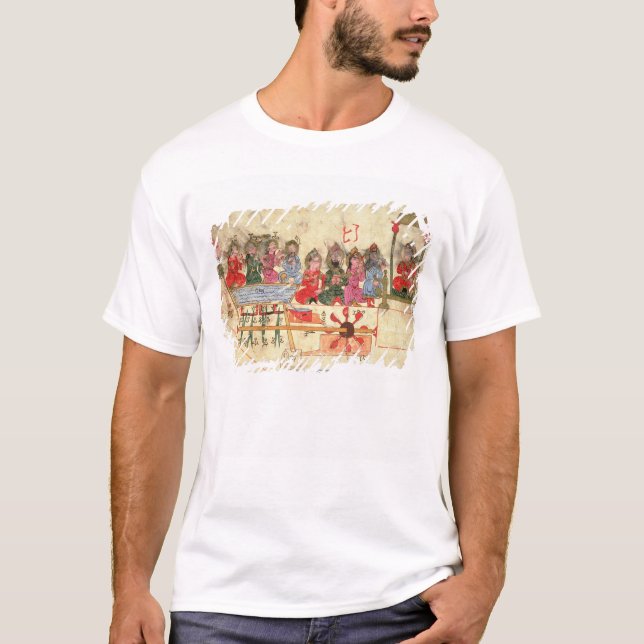 Boat with Automata, illustration T-Shirt (Front)