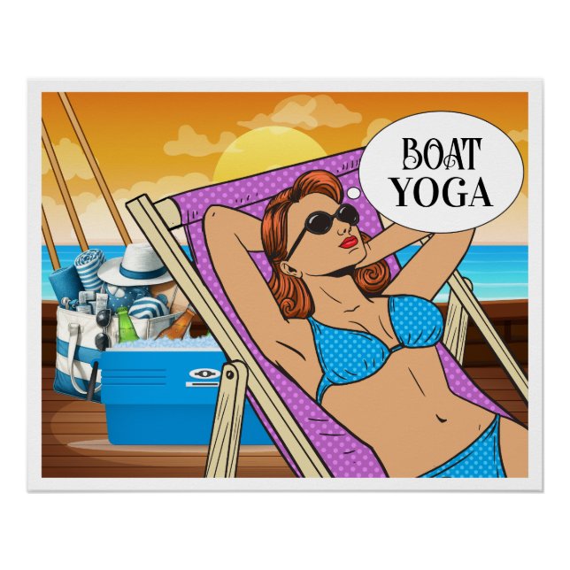 BOAT YOGA POSTER (Front)