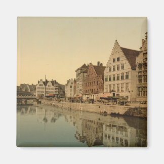 Boathouse in Ghent, Belgium Magnet