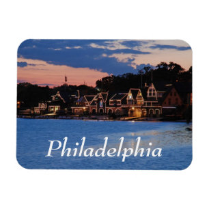 Boathouse Row dusk Magnet
