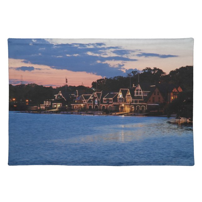 Boathouse Row dusk Placemat (Front)