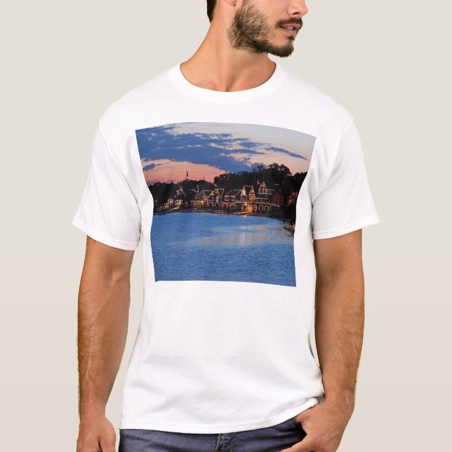 Boathouse Row dusk T-Shirt (Front)