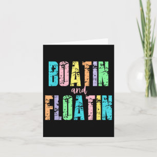 Boatin And Floatin Summer Lake Floating River Boat Card