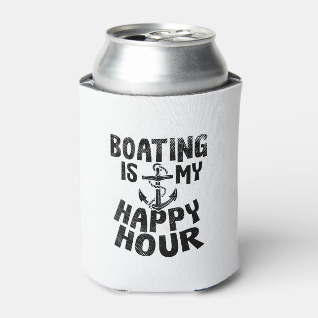 Boating Anchor Vintage Can Cooler (Can Front)