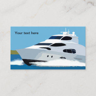 Boating And Fishing Theme Business Card