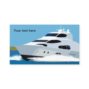 Boating And Fishing Theme Business Card