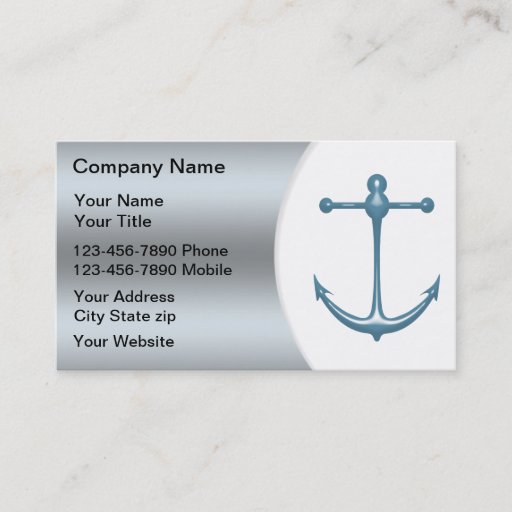 Customizable Boating Business Cards
