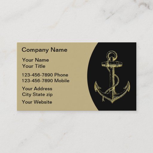 Customizable Boating Business Cards