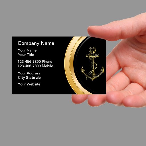 Customizable Boating Business Cards