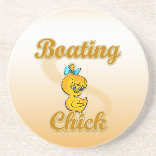 Boating Chick Drink Coaster