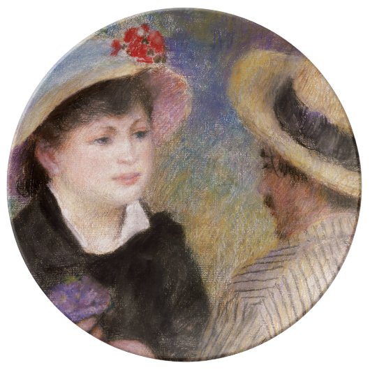 Boating Couple by Pierre-Auguste Renoir Plate (Front)