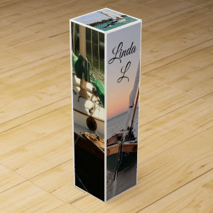 Boating Custom Wine Bottle Gift Box