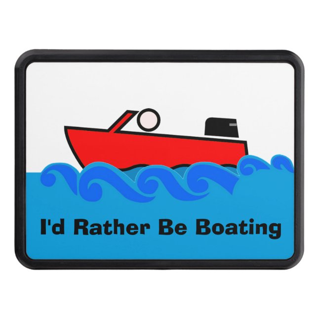Boating Enthusiast Trailer Hitch cover (Front)