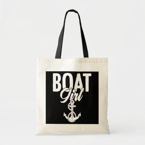 Boating Girl Pontoon for Boat Lover Fisherman  Tote Bag