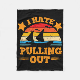 Boating Humor Fishing Innuendo Nautical Double Ent Fleece Blanket
