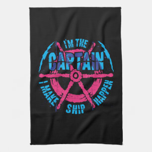 Boating - I'm The Captain Kitchen Towel