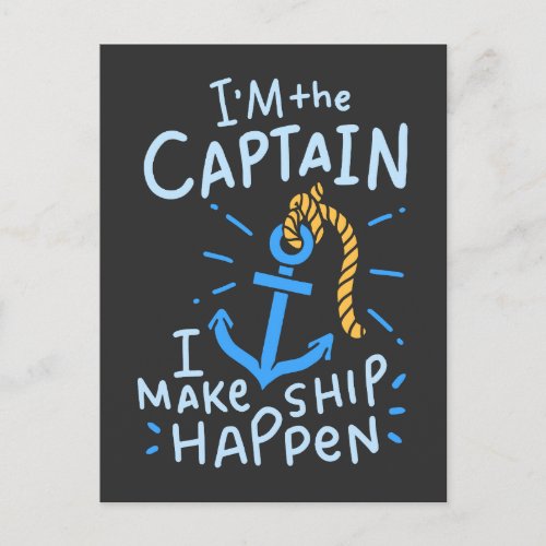Boating _ Im The Captain Postcard