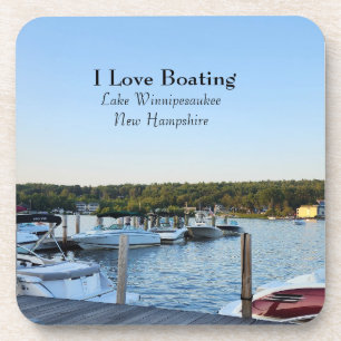 Boating Lake Winnipesaukee New Hampshire Beverage Coaster