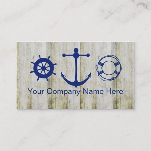 Customizable Boating Marine Business Cards