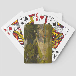 Boating on a Lake in Central Park (E.H. Potthast) Poker Cards