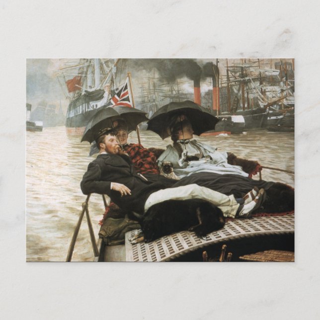 Boating on the Harbor Postcard (Front)