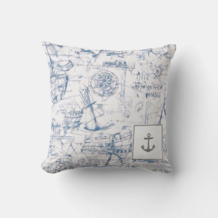 Boating Outdoor Throw Pillow