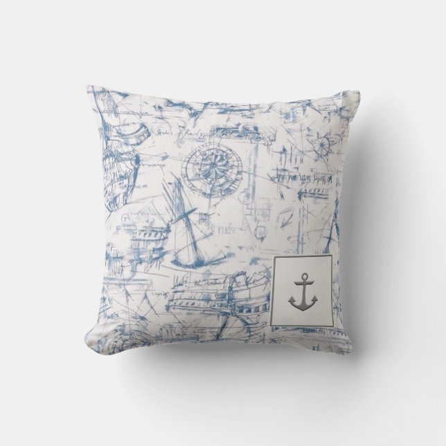Boating Outdoor Throw Pillow (Front)