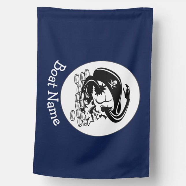 boating pirate nautical flag (Front)