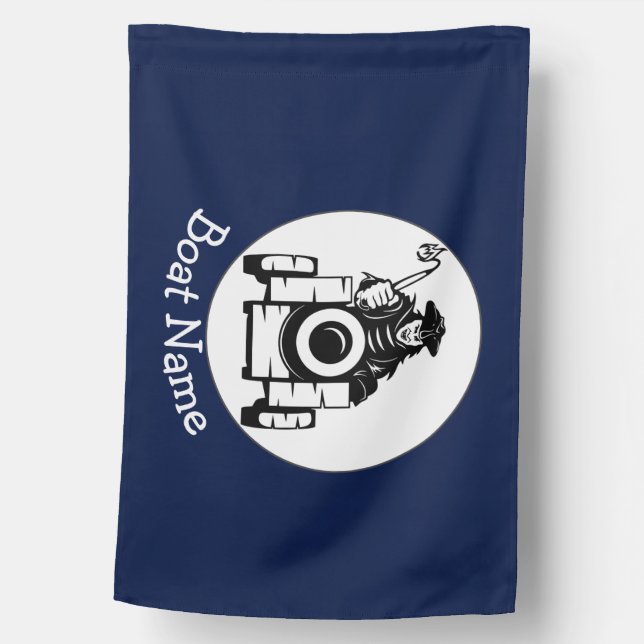 boating pirate nautical flag (Front)