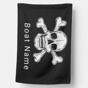 boating pirate nautical house flag