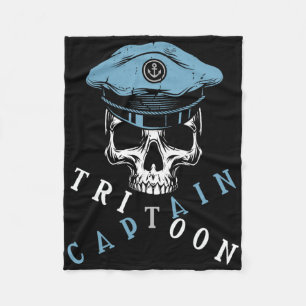 Boating Tritoon Captain Flatboat Life Pontoon For Fleece Blanket