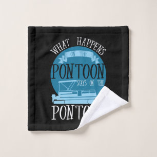BOATING - What Happens On The Pontoon Wash Cloth