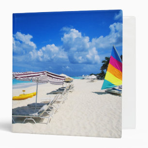 Boats And Beach Chairs 3 Ring Binder