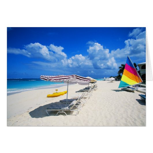 Boats And Beach Chairs Cards (Front Horizontal)