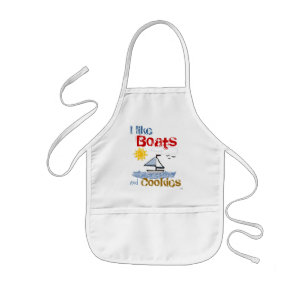 Boats and Cookies Baking Kids' Apron