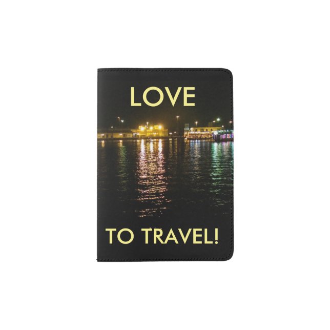 Boats and Lights Passport Holder (Front)