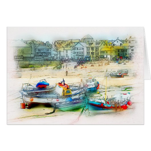 BOATS AS A PAINTING CARDS (Front Horizontal)