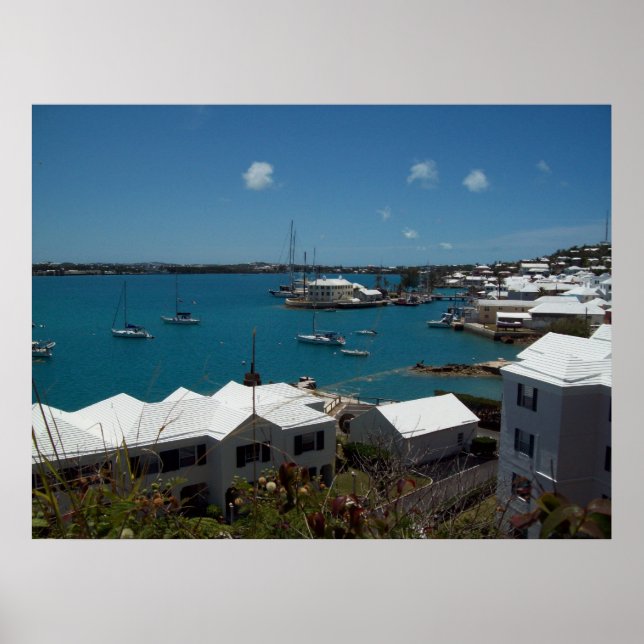 Boats at Bermuda Poster (Front)