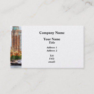Boats at Inner Harbor Baltimore MD Business Card