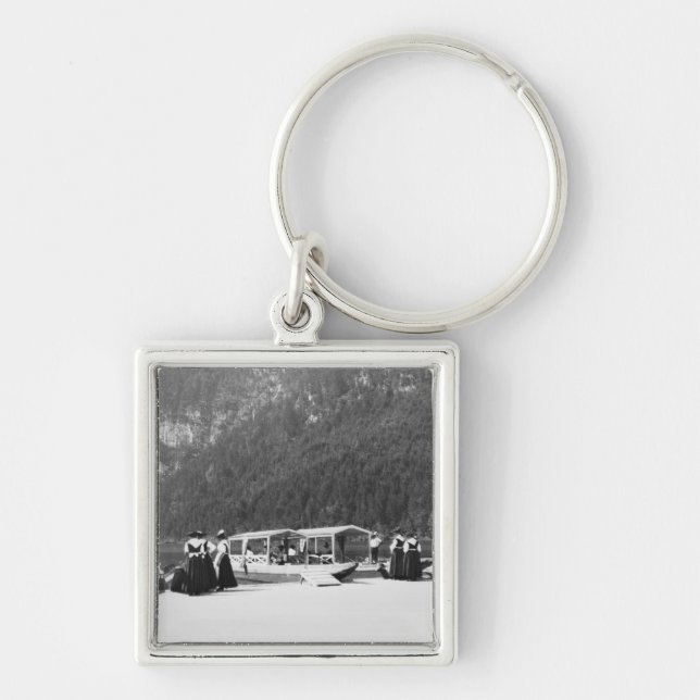 Boats at Konigssee, c.1910 Keychain (Front)