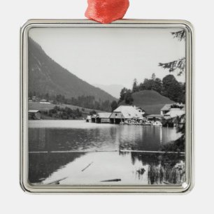 Boats at Konigssee, c.1910 Metal Ornament