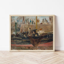 Boats at Quay | Berthe Morisot