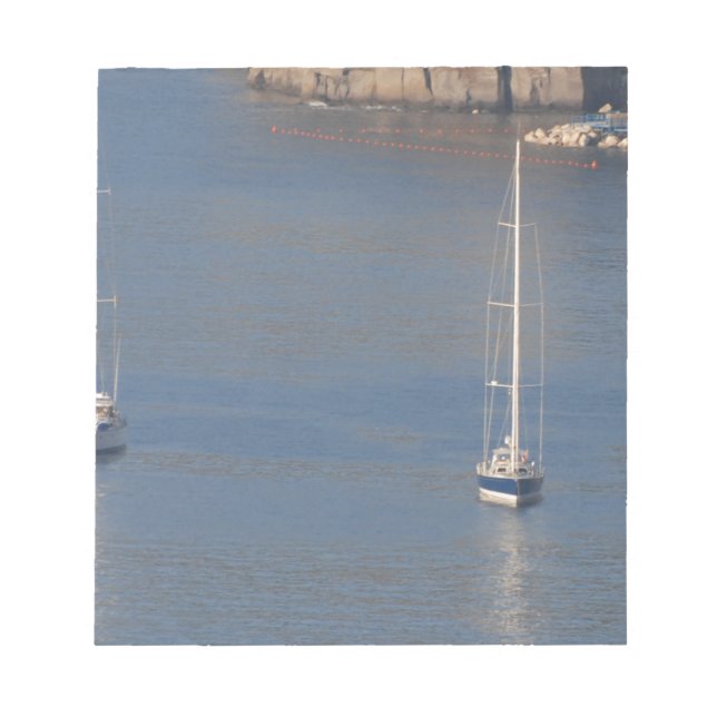 Boats at rest in Sorrento Italy Notepad (Front)